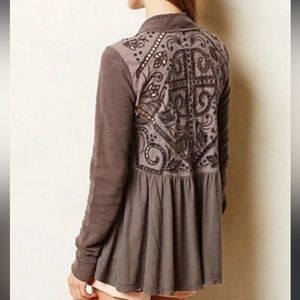 Anthropologie
Saturday Sunday Gray/brown
Lightweight Open Front Cardigan, Sz S